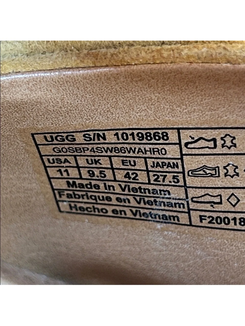 UGG Joan Platform Slide Sandals Sunflower Yellow Suede Bow Detail Size 11